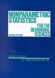 nonparametric statistics cover